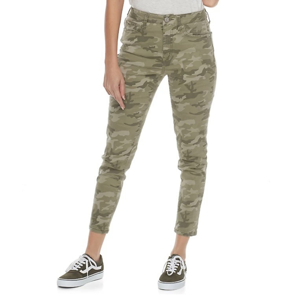 Women’s Green Camouflage Jeans